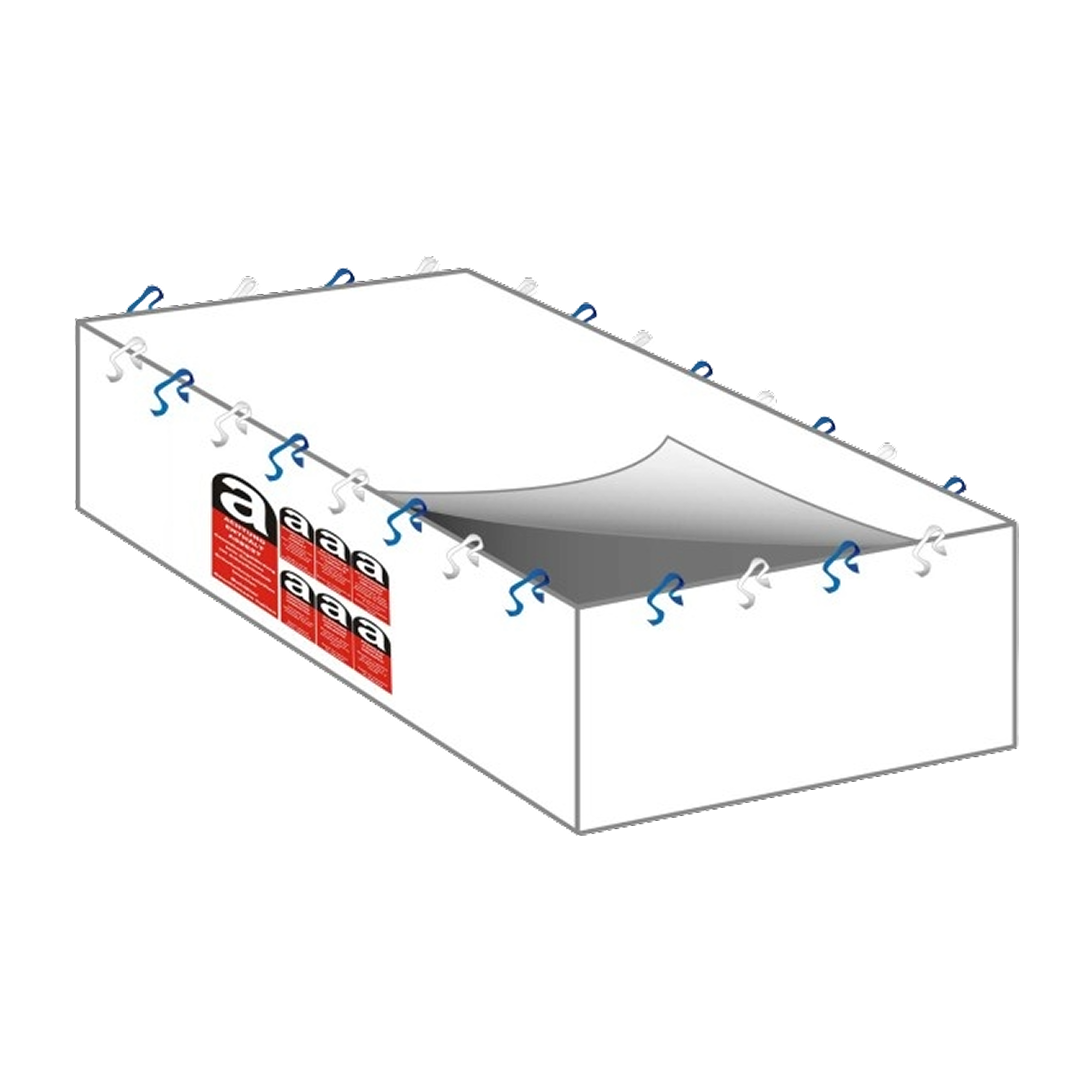 PP container bag ''Asbestos 17 m³''